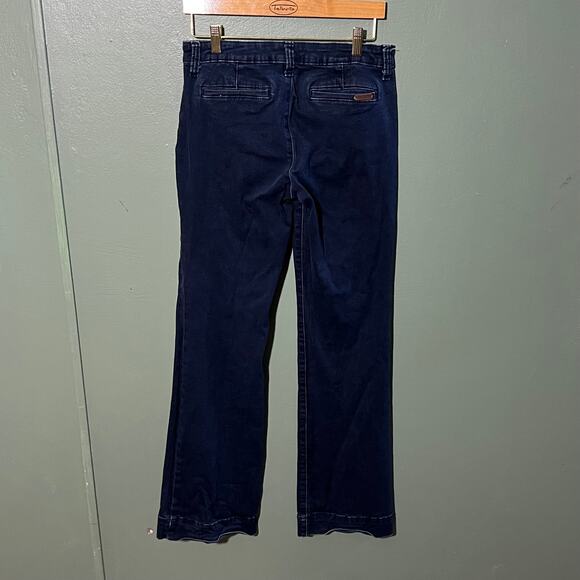 Wrangler Women’s Flare Jeans sz7 Dark Wash Mid Rise Stretch Denim - Picture 3 of 6
